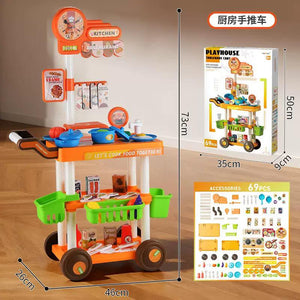 🍽️ عربة تقديم للأطفال – Kids Serving Cart