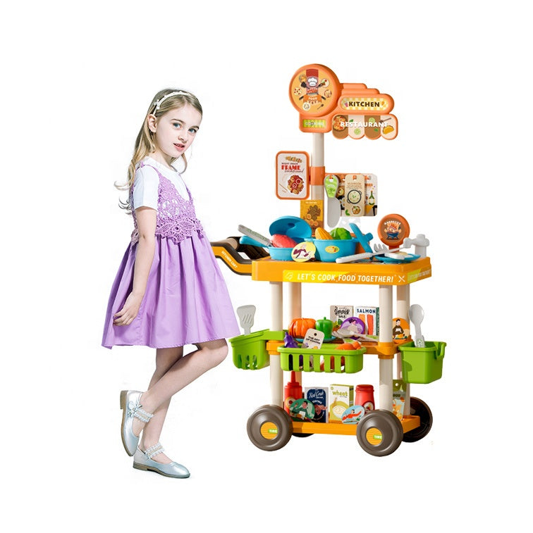 🍽️ عربة تقديم للأطفال – Kids Serving Cart
