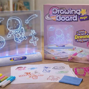 ✨ لوحة الرسم المضيئة 3D – Drawing Board Magic