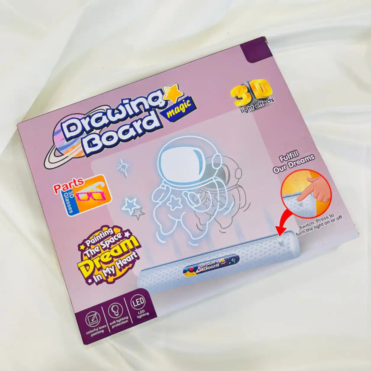 ✨ لوحة الرسم المضيئة 3D – Drawing Board Magic