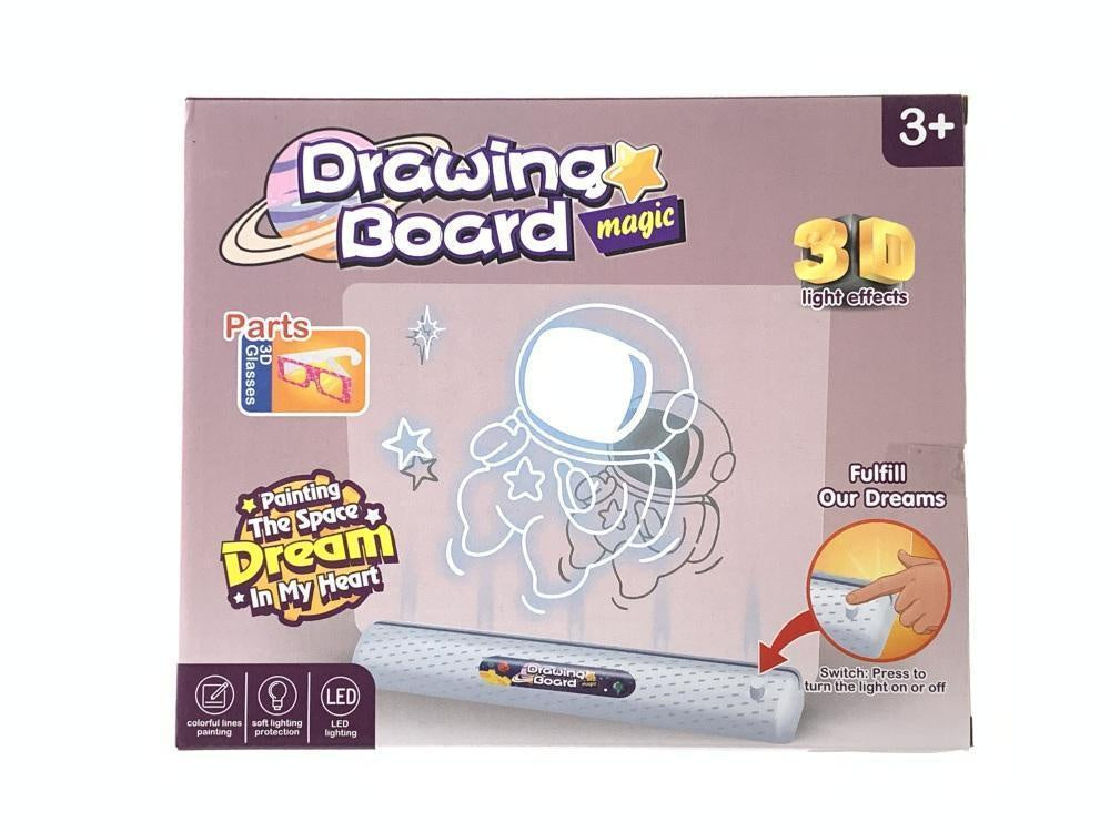 ✨ لوحة الرسم المضيئة 3D – Drawing Board Magic
