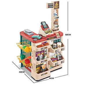 🛒 سوبر ماركت الأطفال ال48 قطعة – Kids Supermarket Play Set