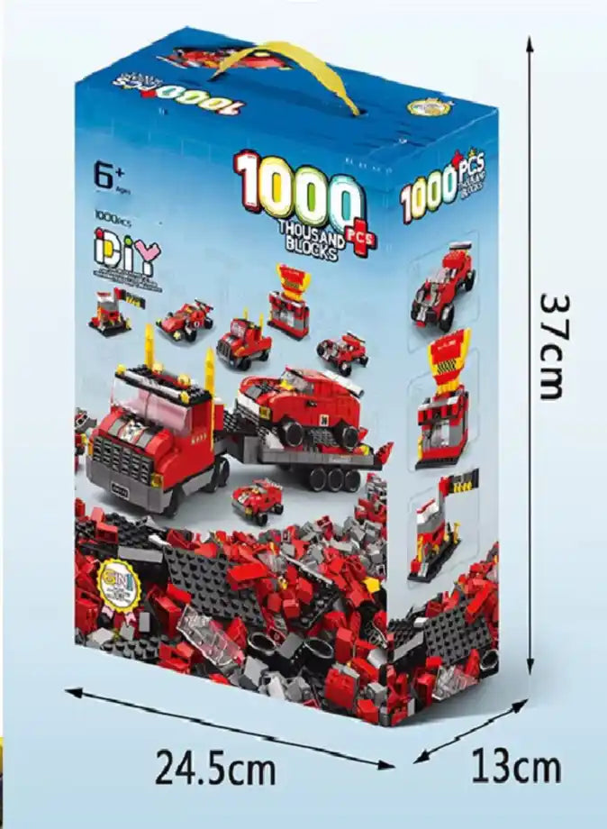 🚓🚒ليجو 1000 قطعه شرطة و بناء و اطفاء🚁🏗️