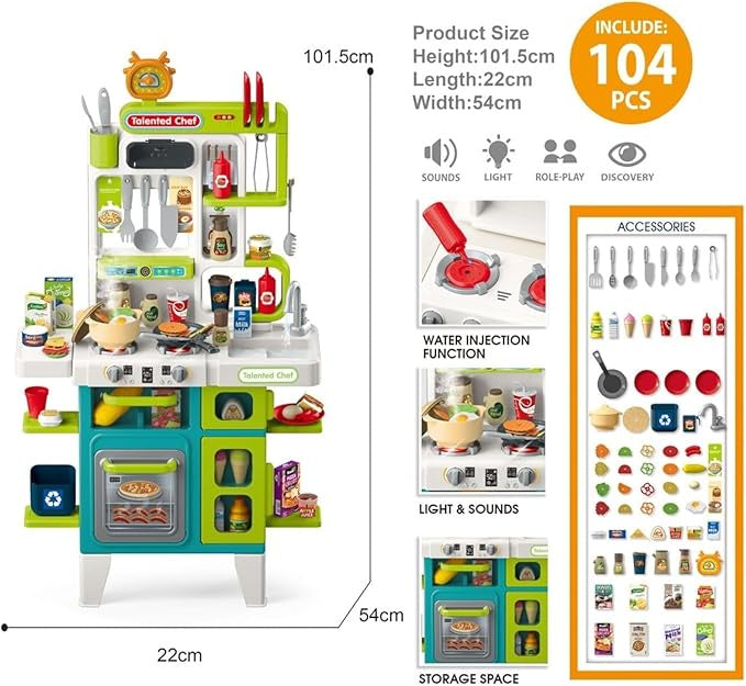 👩‍🍳 مطبخ الشيف الصغير – Kids Home Chef Play Set