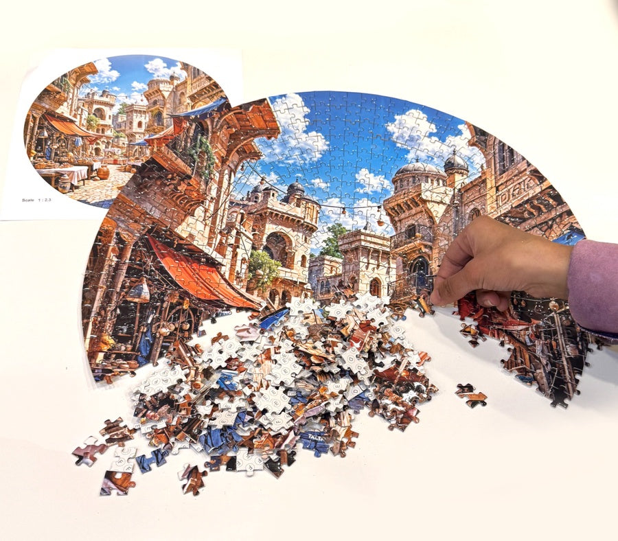 🧩 لعبة بازل السوق العربي – Arabian Market Puzzle