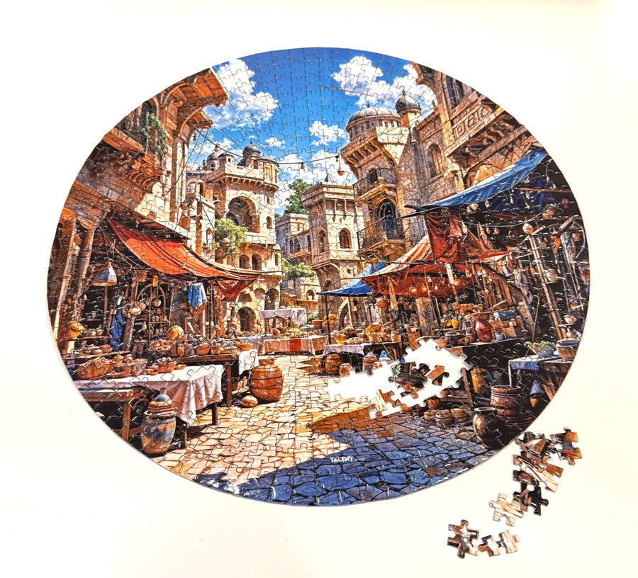 🧩 لعبة بازل السوق العربي – Arabian Market Puzzle