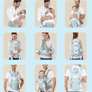 🧠 حاملة الأطفال متعددة الاستخدامات 3 في 1 – Baby Carrier