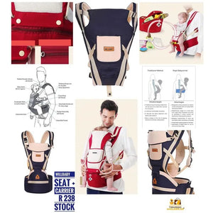 🧠 حاملة الأطفال متعددة الاستخدامات 3 في 1 – Baby Carrier