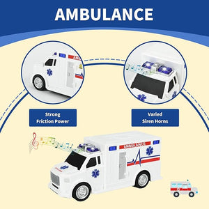  🚓🚑🚒🚁 مجموعة سيارات الطوارئ المضيئة 