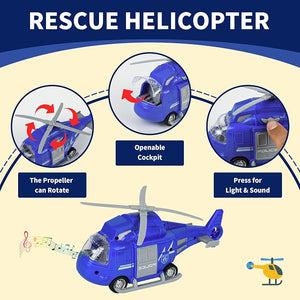  🚓🚑🚒🚁 مجموعة سيارات الطوارئ المضيئة 