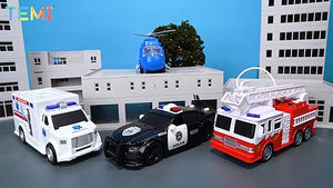  🚓🚑🚒🚁 مجموعة سيارات الطوارئ المضيئة 