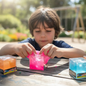 🧊✨ مكعب السلايم المطاطي – Rubber slime cube