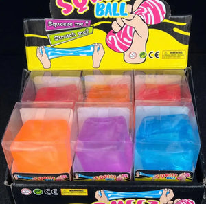 🧊✨ مكعب السلايم المطاطي – Rubber slime cube