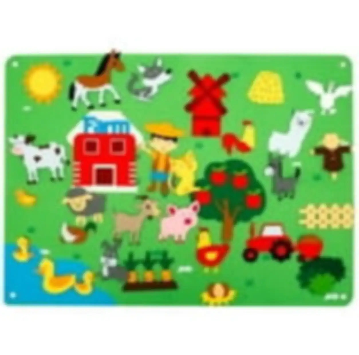 🚜  سجادة المزرعة السعيدة – Happy Farm Rug
