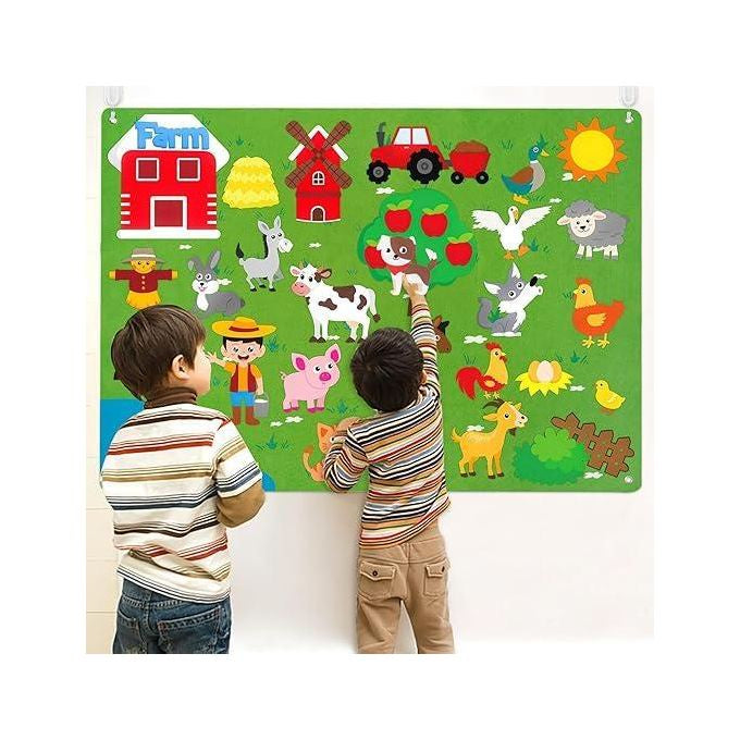 🚜  سجادة المزرعة السعيدة – Happy Farm Rug