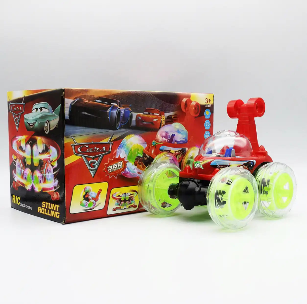 🚗 سيارة الإعصار المجنون المضيئة بالريموت –⭐CrazyTwister