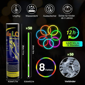 🌈 عصي التوهج المضيئة – Glow Sticks Set