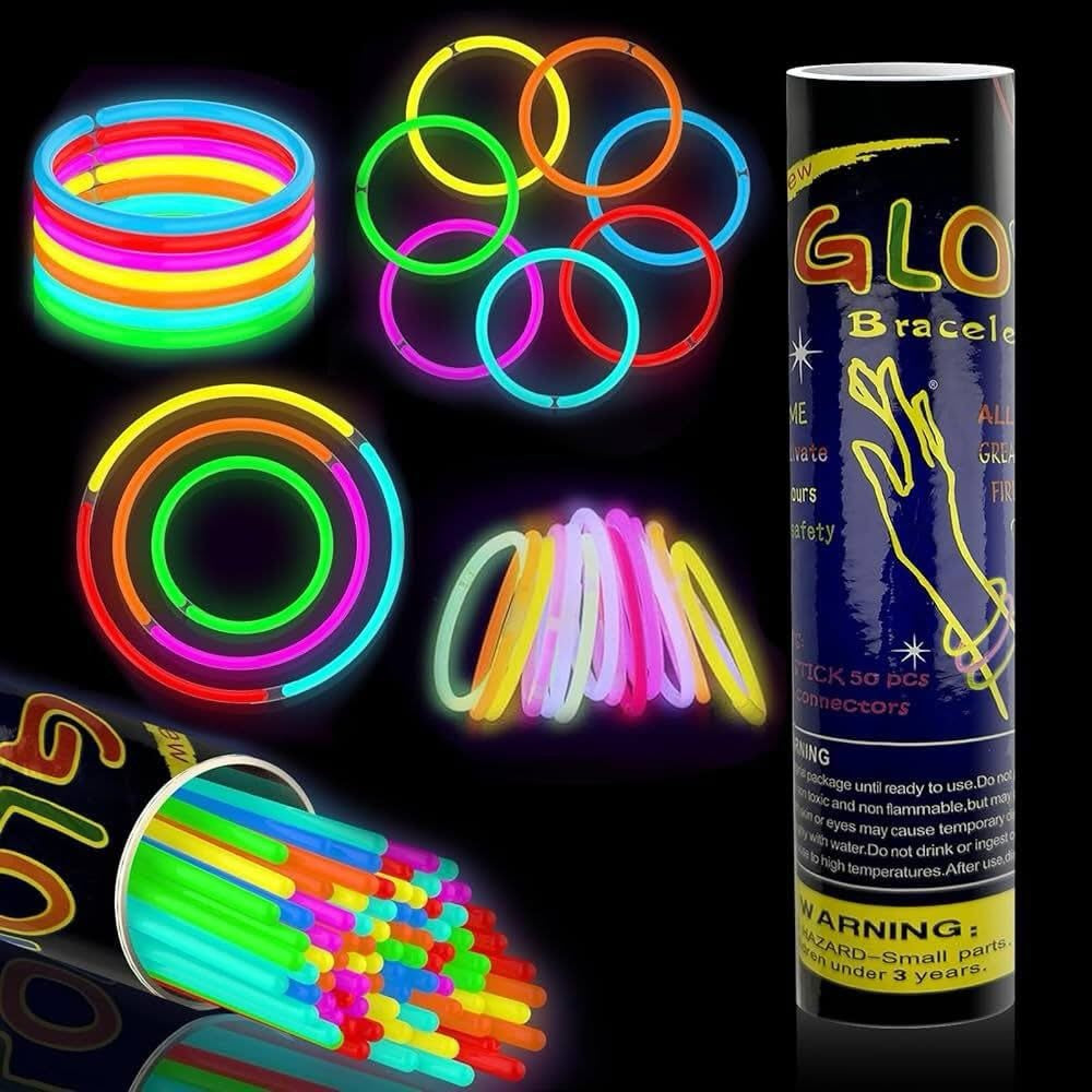 🌈 عصي التوهج المضيئة – Glow Sticks Set