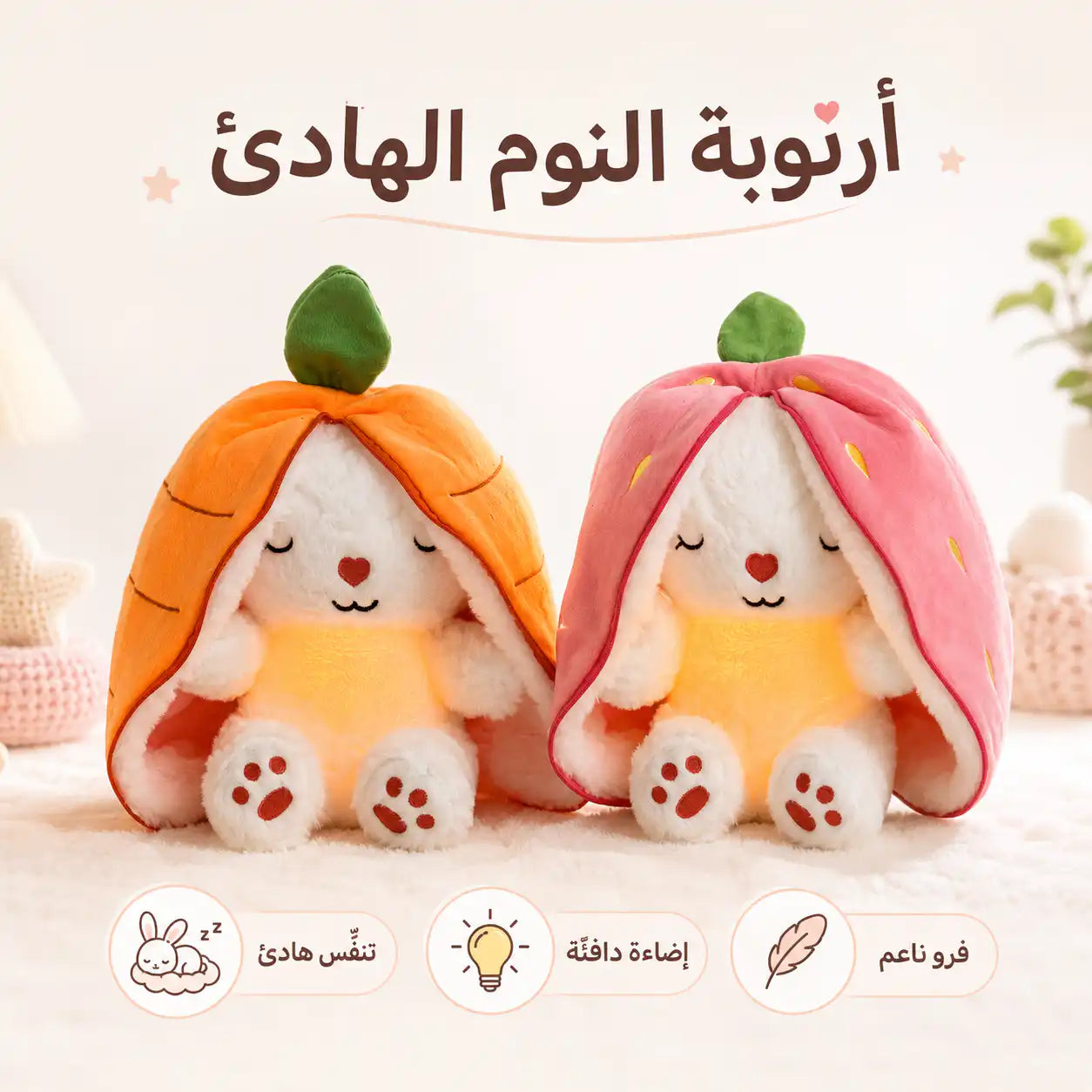 🐰 أرنوبة النوم الهادئ 🐰