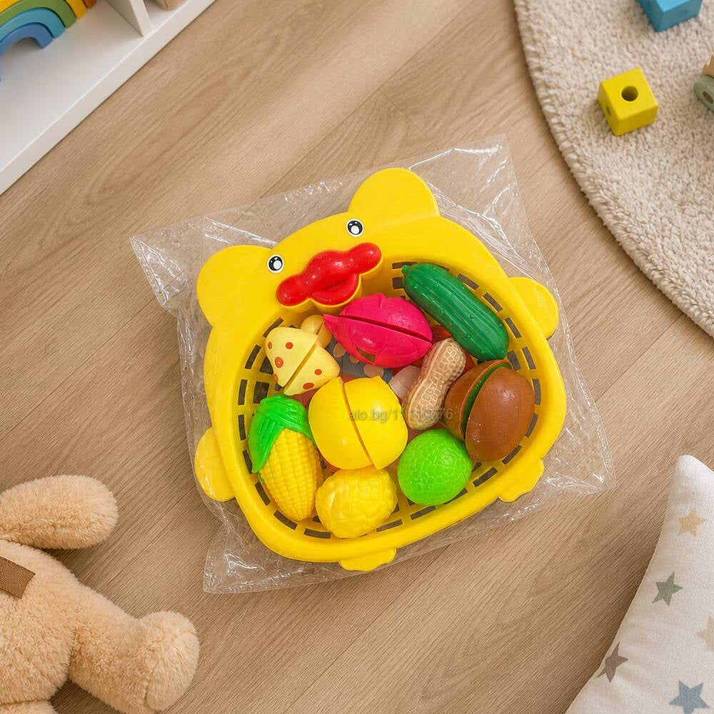 🦆🥕 سلة الخضار والفواكه التعليمية للأطفال