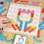 🧩🌈 لعبة تركيب الأشكال الخشبية التعليمية