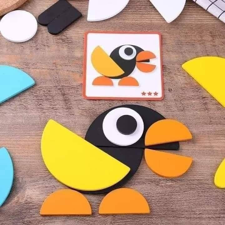 🧩🐞 بازل تركيب الحيوانات والأشكال الهندسية - صورة 2