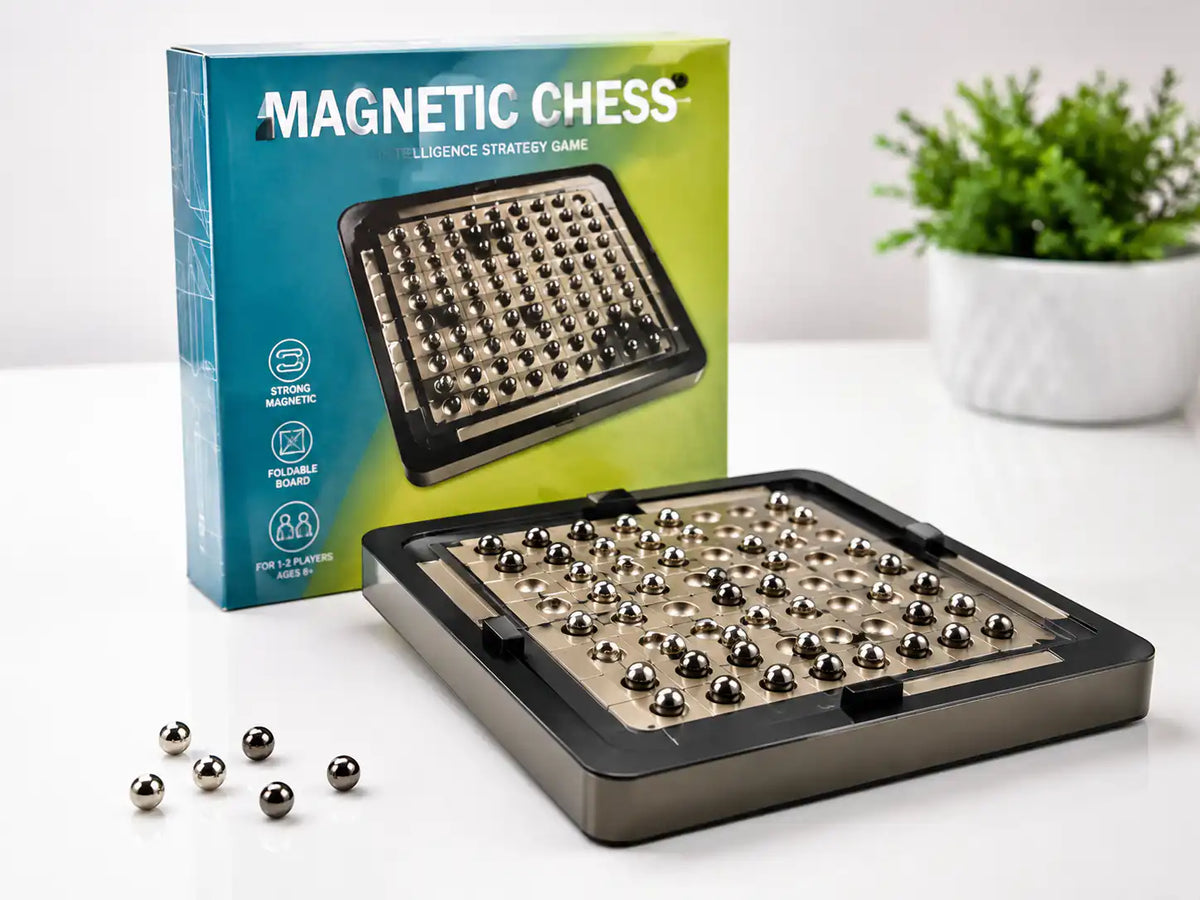 ♟️ ميني شطرنج المغناطيس الخشبي  🧲 - صورة 3