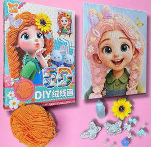 🎨🧵 عروسة بورتريه بالخيوط المجسمة – 8 أشكال مختلفة - صورة 1