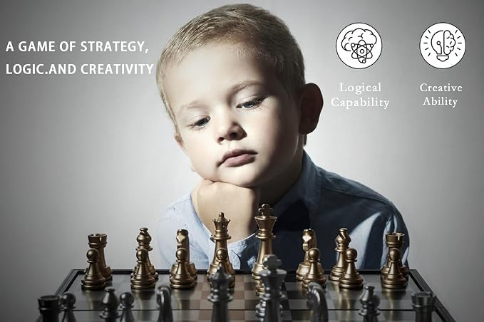  ♟️✨ طقم الشطرنج المغناطيسي الفاخر القابل للطي - صورة 8
