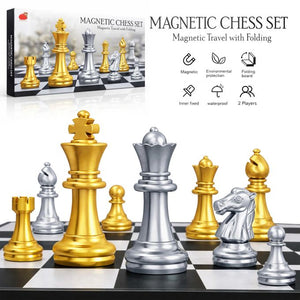  ♟️✨ طقم الشطرنج المغناطيسي الفاخر القابل للطي - صورة 11