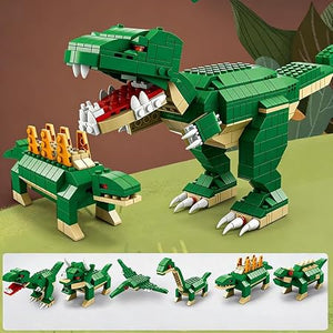 🦖🧩 ليجو الديناصورات 6 في 1 – 1000 قطعة - صورة 2