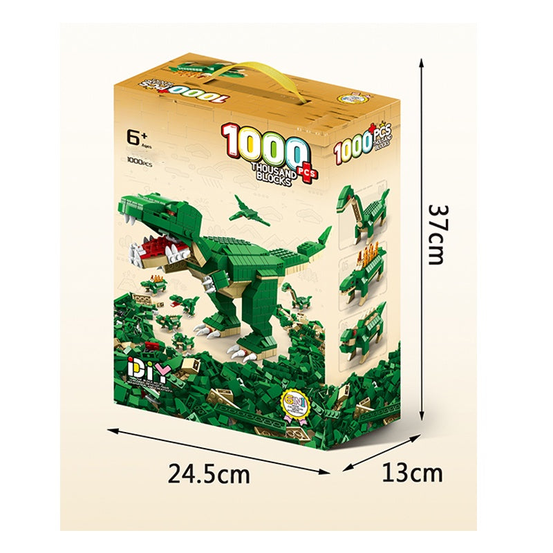 🦖🧩 ليجو الديناصورات 6 في 1 – 1000 قطعة - صورة 5