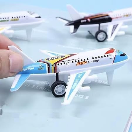 ✈️🌍 طقم طائرات المعدنية – 6 طائرات ملونة - صورة 5