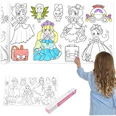 👸🎨 رول تلوين الأميرات الكبير للأطفال - صورة 6