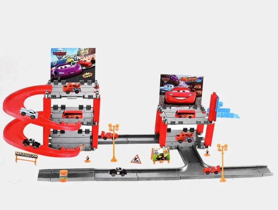 🏁🚗 مجموعة سباق سيارات برق بنزين وموقف السيارات  - صورة 3